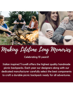 Mochila de Picnic Truvelli Azul para 2 Personas con Manta 2