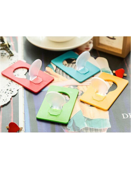 10 Tarjetas LED Portátiles Inovat con Luz Blanca y Baterías