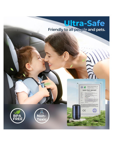 Difusor de Aceite Esencial AREDAN para Auto 50ml con Misting Inteligente