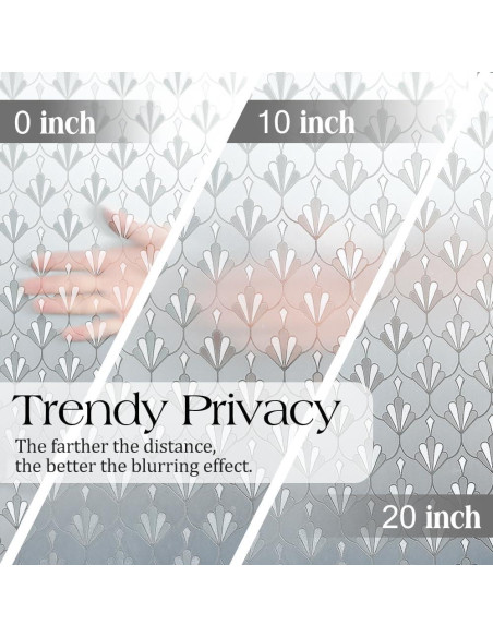 Película de Ventana Rabbitgoo Esmerilada 44.5x200 cm Sin Adhesivo