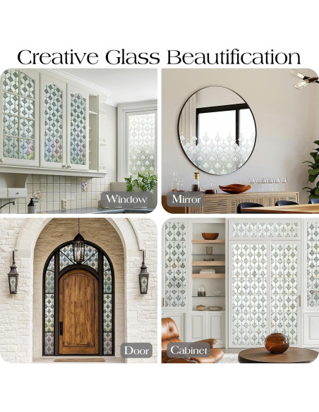 Película de Ventana Rabbitgoo Esmerilada 44.5x200 cm Sin Adhesivo