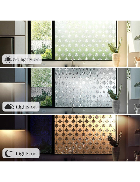 Película de Ventana Rabbitgoo Esmerilada 44.5x200 cm Sin Adhesivo