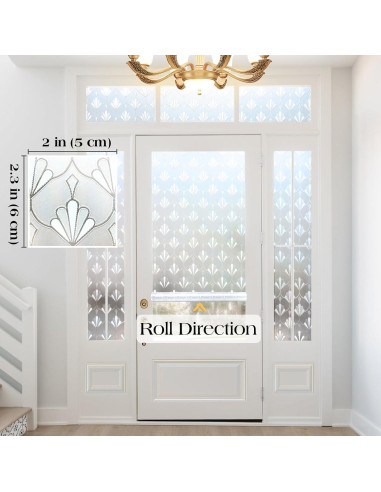 Película de Ventana Rabbitgoo Esmerilada 44.5x200 cm Sin Adhesivo