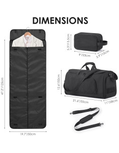 Bolsa de Viaje Rodante 3 en 1 ET24B428A Negra 2