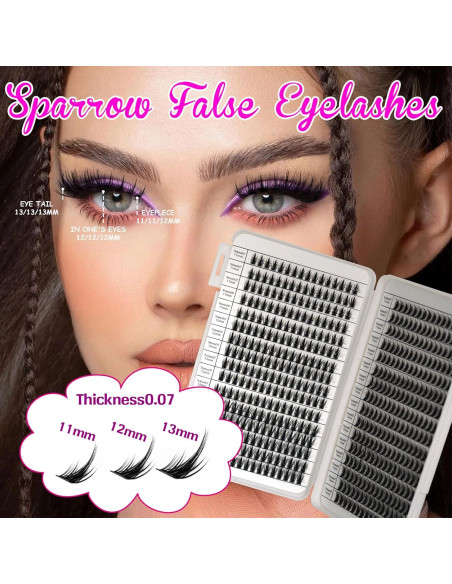 Pestañas Postizas Individuales Visón Sintético 512 Unidades