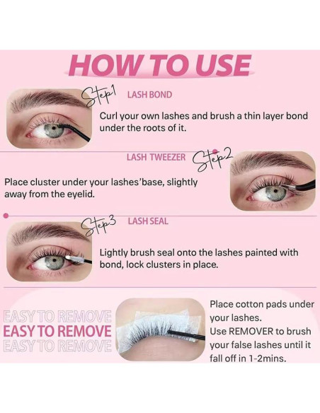 Pestañas Postizas Individuales Visón Sintético 512 Unidades