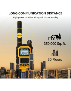 Walkie Talkies Retevis RB48 Plus IP67 con Auricular - Paquete de 4 2