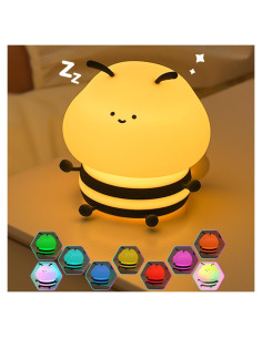 Luz Nocturna LED Abeja Myratts Regulable Recargable 12cm