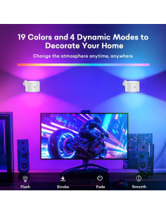 Aplique de Pared Inalámbrico Lightess SH-C6104C RGB Blanco 2