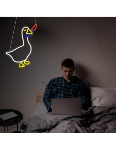 Luz de Neón LED Pato HSJNJKFU para Decoración de Pared 2