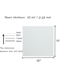 Plantillas Transparentes Mylar 30.5x30.5cm 10 Piezas BANLTRE 2