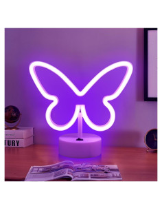 Luz de Neón Mariposa Morada LED UrsaMajor - Decoración Interior