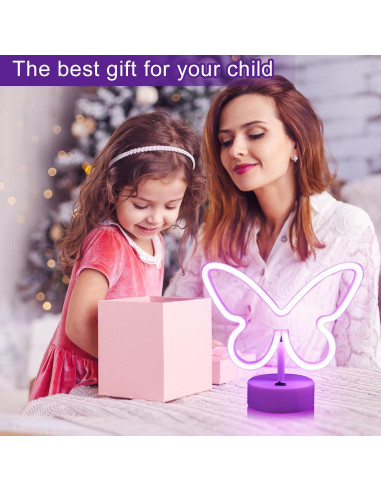 Luz de Neón Mariposa Morada LED UrsaMajor - Decoración Interior