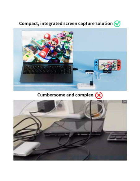 Estación de Acoplamiento 2 en 1 Yigorn para Nintendo Switch 1080P