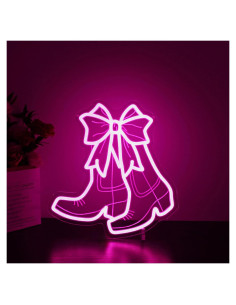 Letrero de Neón LED HSJNJKFU Rosa para Decoración Interior