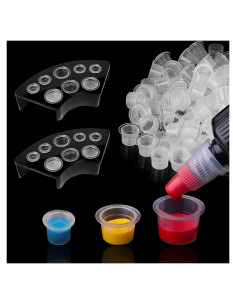 300 Tapas de Tinta para Tatuajes TONBAO con Soportes