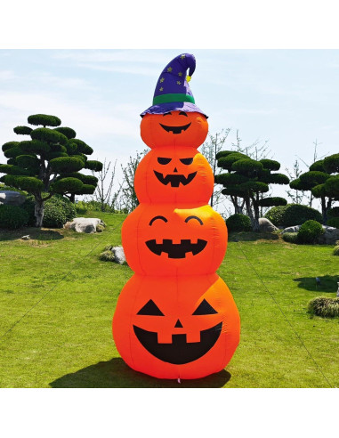 Calabazas Inflables Gigantes DearSun 12FT con Luces LED Halloween