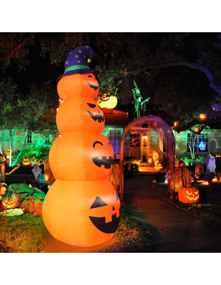 Calabazas Inflables Gigantes DearSun 12FT con Luces LED Halloween