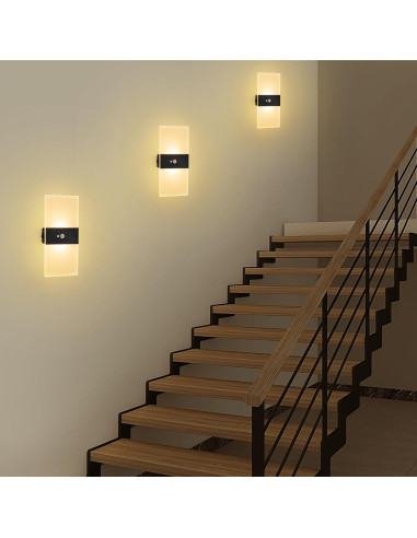 Aplique de Pared LED Recargable SURPALIG con Sensor 3000K