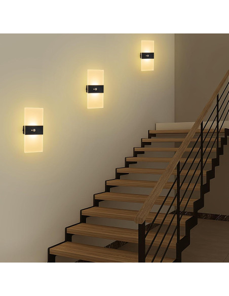 Aplique de Pared LED Recargable SURPALIG con Sensor 3000K Aplique de Pared LED Recargable SURPALIG con Sensor 3000K