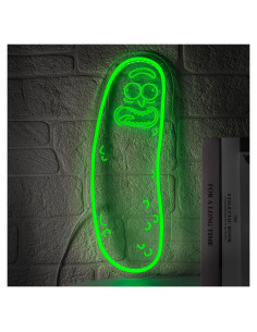 Cartel de Neón LED Pepinillo Oneneno Regulable USB Verde