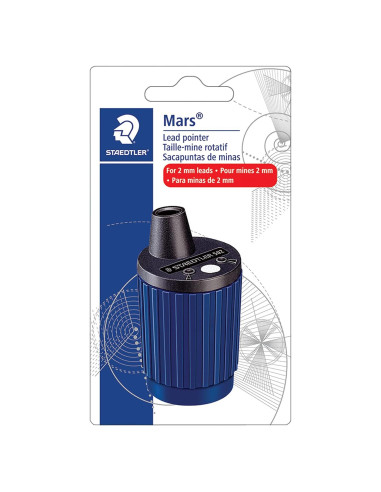 Sacapuntas Mecánico STAEDTLER 502 BK A6 con Auto-Stop 2mm