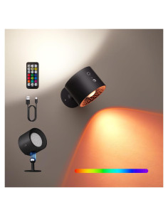 Luz de Pared Joyzy LED RGB Recargable con Control Remoto