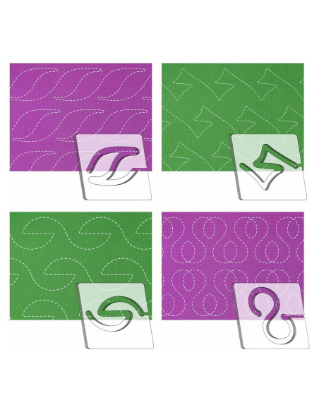 Plantillas de Acolchado Kapyoo 4 Pcs con Agarre Antideslizante Plantillas de Acolchado Kapyoo 4 Pcs con Agarre Antideslizante