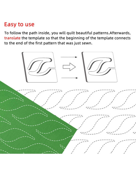 Plantillas de Acolchado Kapyoo 4 Pcs con Agarre Antideslizante Plantillas de Acolchado Kapyoo 4 Pcs con Agarre Antideslizante