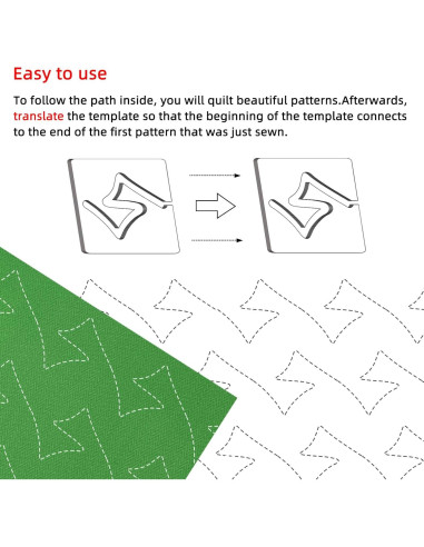 Plantillas de Acolchado Kapyoo 4 Pcs con Agarre Antideslizante