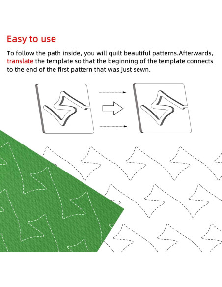 Plantillas de Acolchado Kapyoo 4 Pcs con Agarre Antideslizante Plantillas de Acolchado Kapyoo 4 Pcs con Agarre Antideslizante