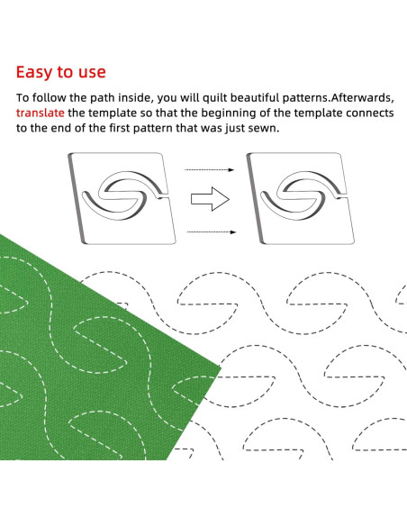 Plantillas de Acolchado Kapyoo 4 Pcs con Agarre Antideslizante Plantillas de Acolchado Kapyoo 4 Pcs con Agarre Antideslizante