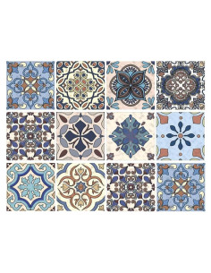 12 Azulejos Adhesivos Vinilo Didauser 15x15cm Decoración Hogar