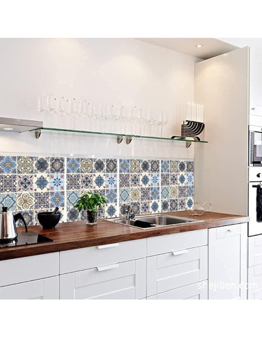 12 Azulejos Adhesivos Vinilo Didauser 15x15cm Decoración Hogar