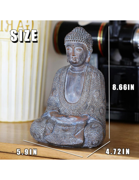 Estatua de Buda Tolatr de Resina 22 cm para Decoración Zen