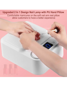 Lámpara de Uñas UV LED ShineCai T9 con Almohada y 48W 2