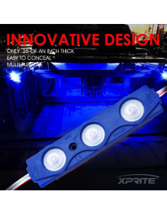 Kits de luces LED Xprite para cama de camión azul - 8 PCs 2