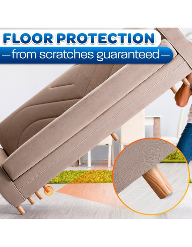 100 Deslizadores de Muebles The Little Green Change 2.03x1.78cm