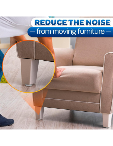 100 Deslizadores de Muebles The Little Green Change 2.03x1.78cm