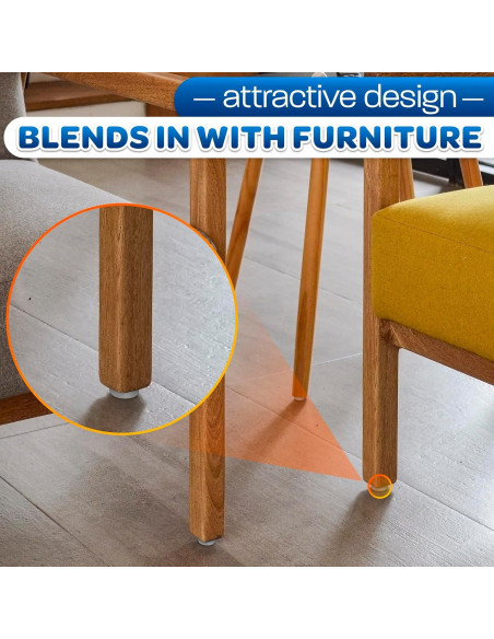 100 Deslizadores de Muebles The Little Green Change 2.03x1.78cm