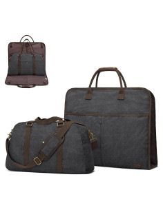 Bolsa de Viaje Duffle S-ZONE 2 en 1 Grande Negro 30L