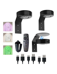 3 Luces de Imagen Inalámbricas VIGMOJ RGB con Control Remoto