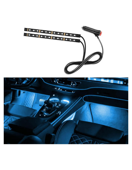 Tira de Luz LED para Auto PACLVIO 24 LEDs RGB 12V Neón
