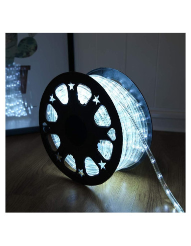 Luces de Cuerda LED 15m DINGFU Impermeables Conectables Blancas