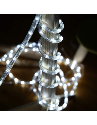Luces de Cuerda LED 15m DINGFU Impermeables Conectables Blancas
