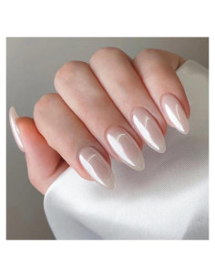 Uñas Postizas Almendra Mediana CTTHNBD 24 Pcs Acrílicas Brillantes