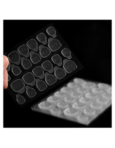 Coolnail 240 Piezas Adhesivos para Uñas Transparentes 10 Hojas