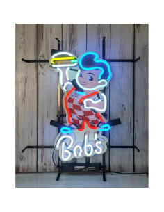 Cartel de Neón Bob's Big Boy Burger 61x51 cm Decoración 2
