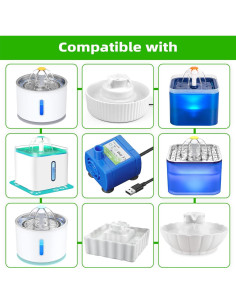 Bomba de Agua Sumergible Waatoos DR-DC160 para Gatos 2