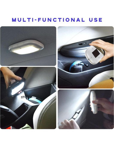 Luz de Techo Interior de Coche Ohleats Beige LED Recargable